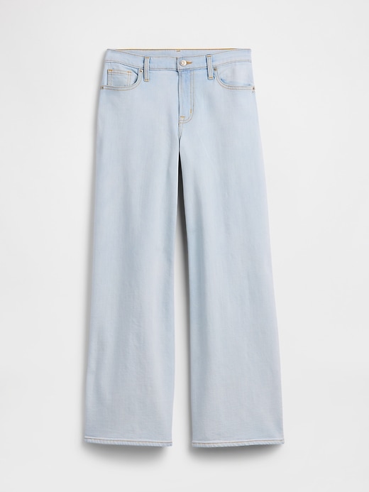 Image number 7 showing, Mid Rise Wide-Leg Jeans