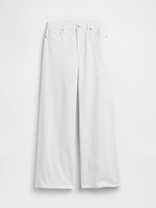 Image number 5 showing, Mid Rise Wide-Leg Jeans