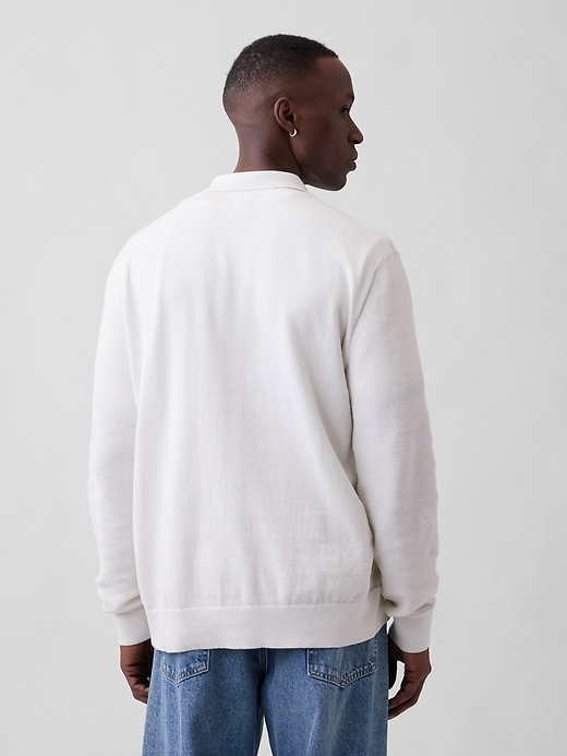 Image number 2 showing, Textured Button-Up Sweater
