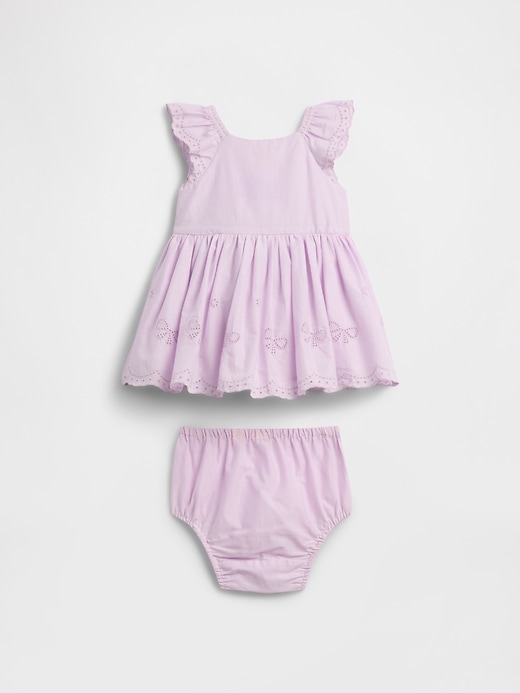 Image number 2 showing, Baby Eyelet Two-Piece Dress Set