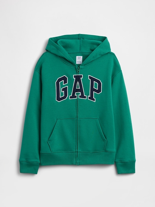 Image number 1 showing, Kids Relaxed Gap Logo Zip Hoodie