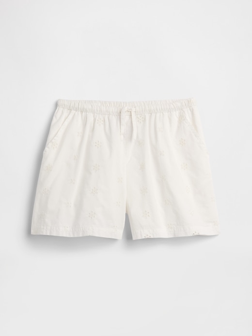 Image number 1 showing, Kids Relaxed Pull-On Eyelet Shorts