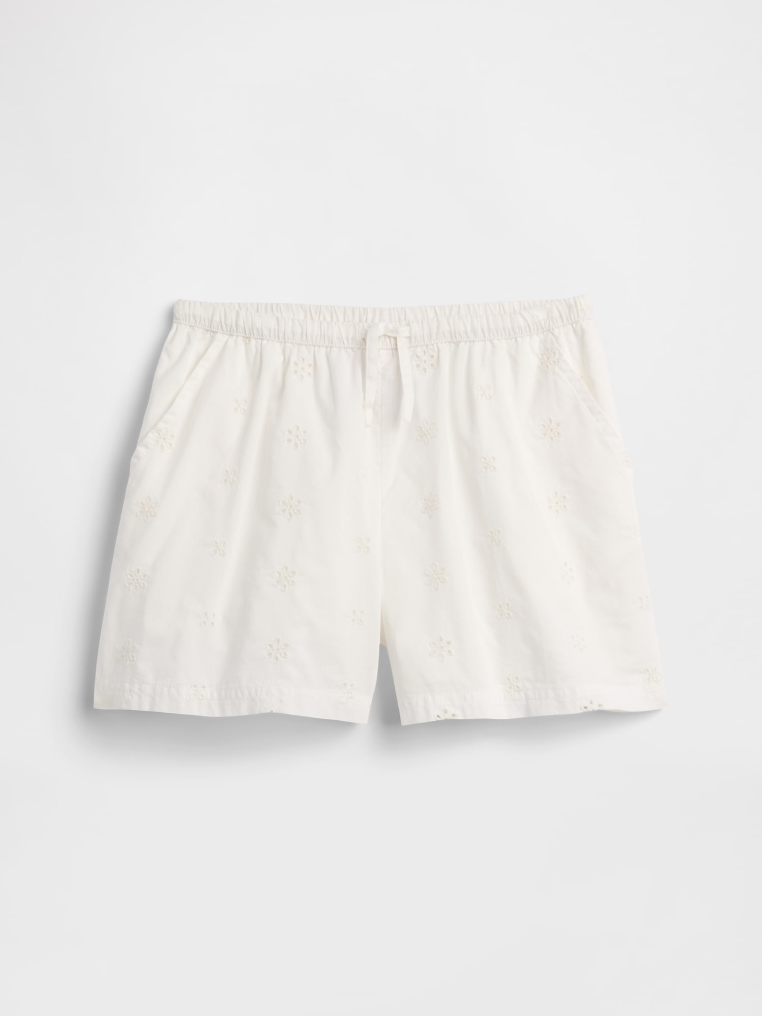 Kids Relaxed Pull-On Eyelet Shorts