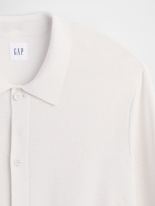 Image number 4 showing, Textured Button-Up Sweater