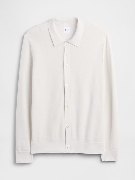 Image number 5 showing, Textured Button-Up Sweater
