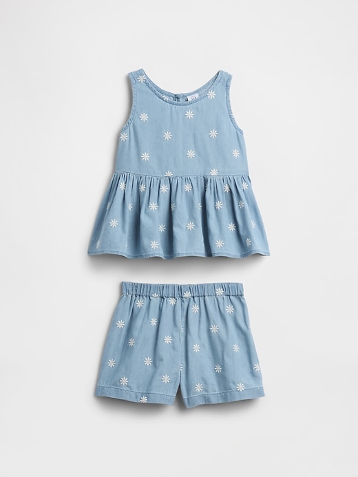 Image number 1 showing, babyGap Chambray Two-Piece Outfit Set
