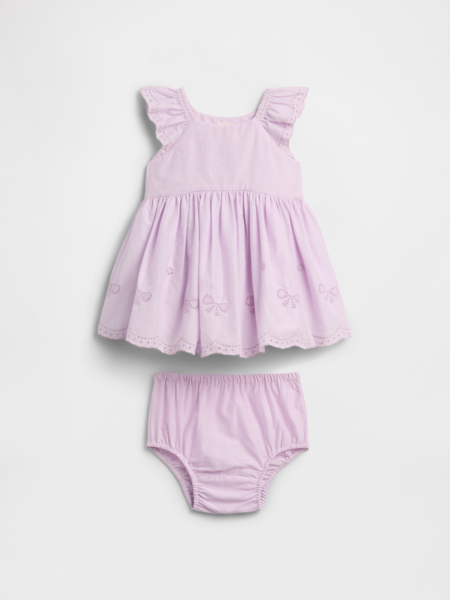 Baby Eyelet Two-Piece Dress Set