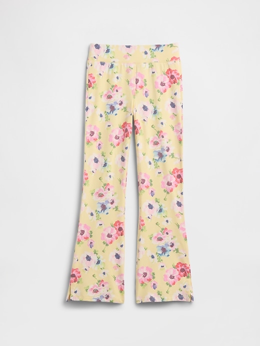 Image number 1 showing, Kids Pull-On Stretch Jersey Flare Leggings