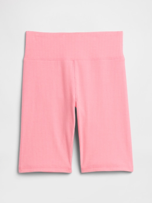 Image number 1 showing, Kids Pull-On Ribbed Bike Shorts