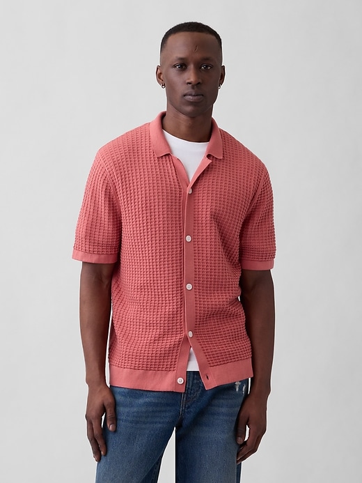 Image number 1 showing, Textured Sweater Vacay Shirt