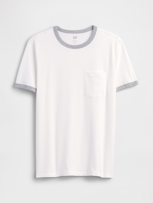 Image number 5 showing, Everyday Soft Ringer Pocket T-Shirt