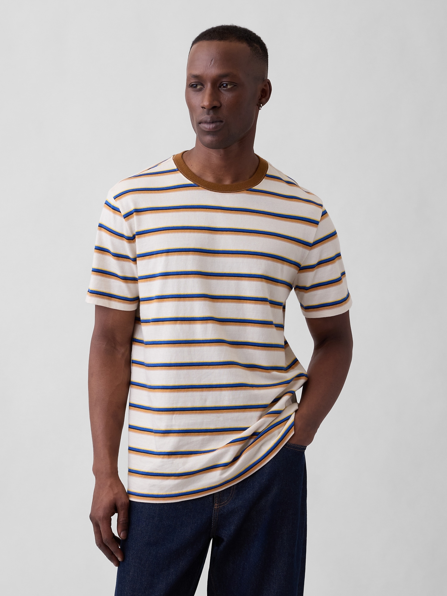 Everyday Soft Stripe Crewneck T-Shirt