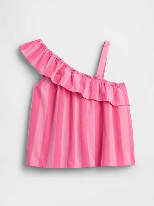 Image number 2 showing, Kids One-Shoulder Ruffle Top