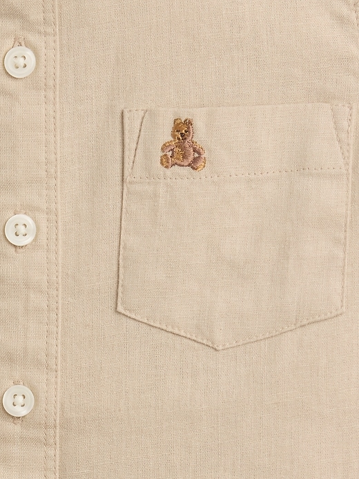 Image number 3 showing, babyGap Linen-Blend Shirt
