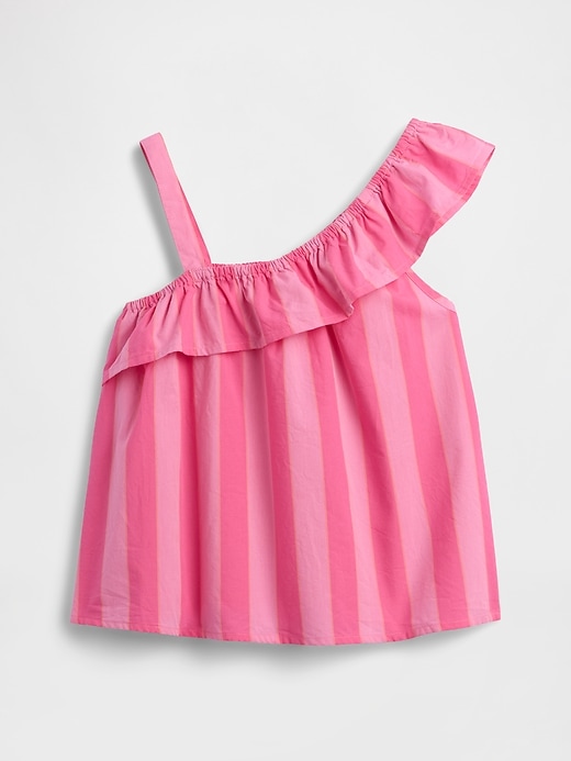 Image number 1 showing, Kids One-Shoulder Ruffle Top