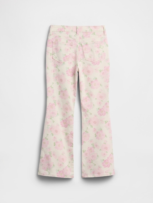 Image number 2 showing, Kids High Rise Print '70s Flare Jeans