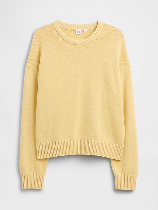Image number 5 showing, Relaxed Cotton Crewneck Sweater