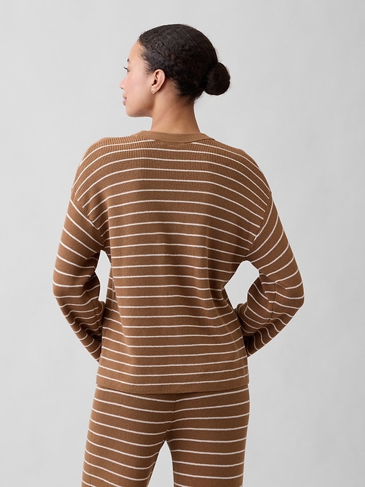 Image number 2 showing, Relaxed Shaker-Stitch Crewneck Sweater