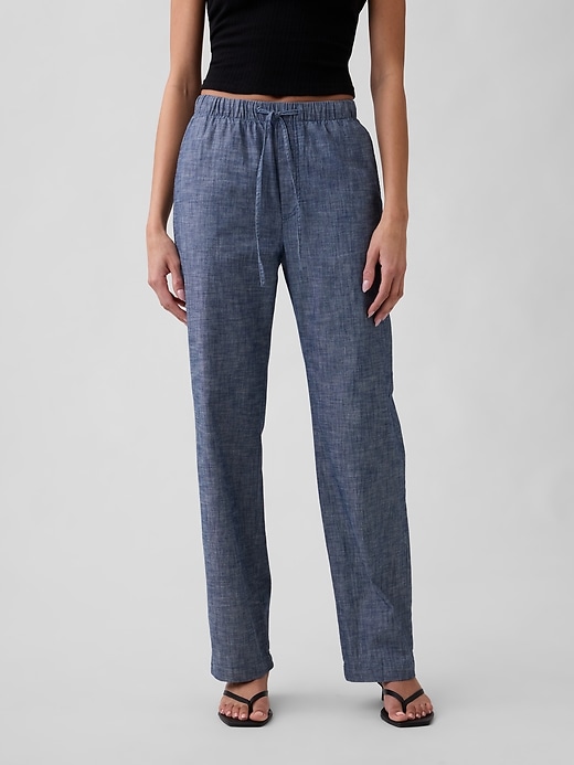 Image number 2 showing, Mid Rise Easy Twill Pants