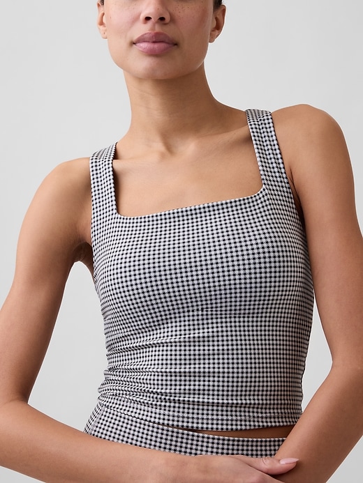 Image number 4 showing, GapFit Studio Recycled Squareneck Brami