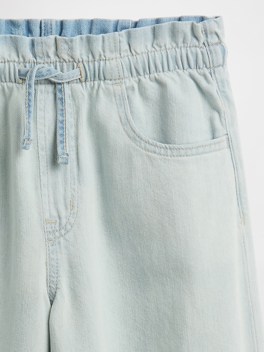 Image number 3 showing, Kids Mid Rise Pull-On Baggy Jeans