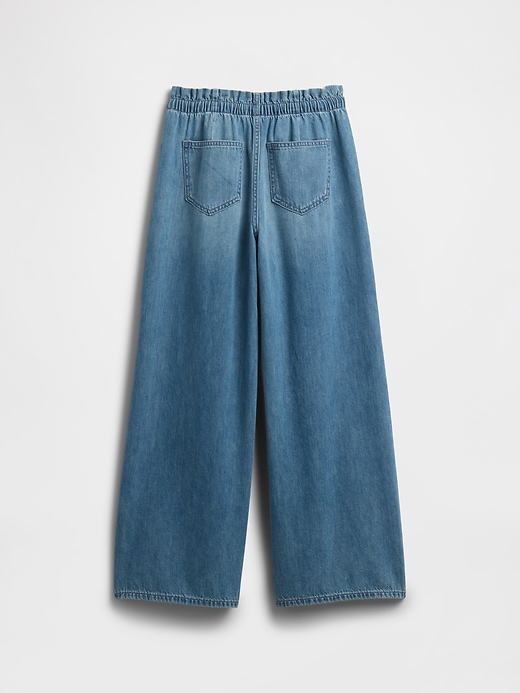 Image number 2 showing, Kids Mid Rise Pull-On Baggy Jeans