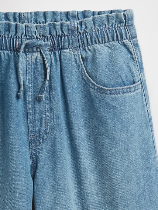 Image number 3 showing, Kids Mid Rise Pull-On Baggy Jeans
