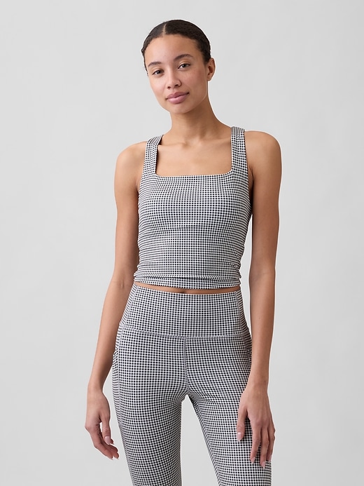 Image number 1 showing, GapFit Studio Recycled Squareneck Brami
