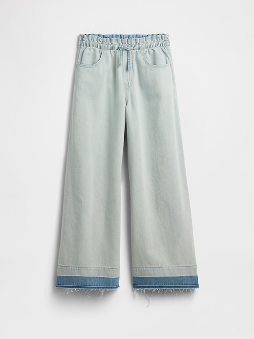 Image number 1 showing, Kids Mid Rise Pull-On Baggy Jeans