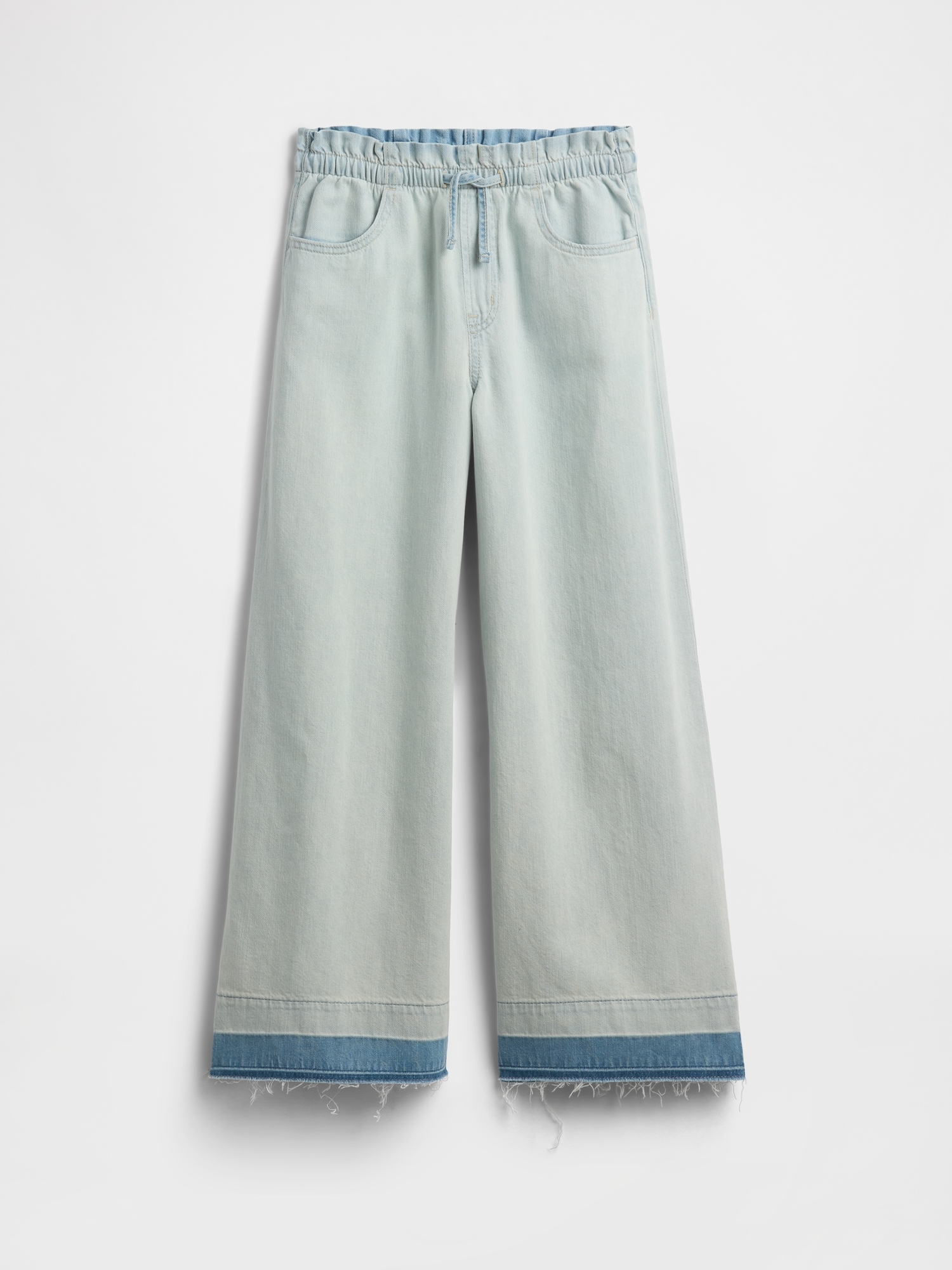 Kids Mid Rise Pull-On Baggy Jeans