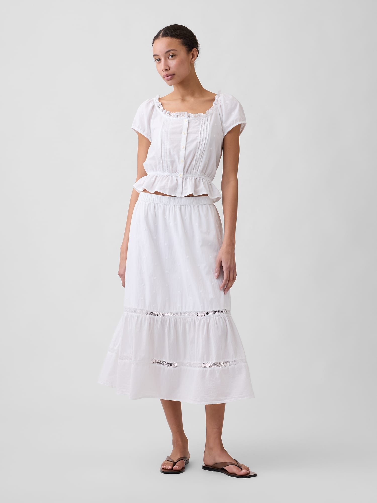 Relaxed Tiered Maxi Skirt