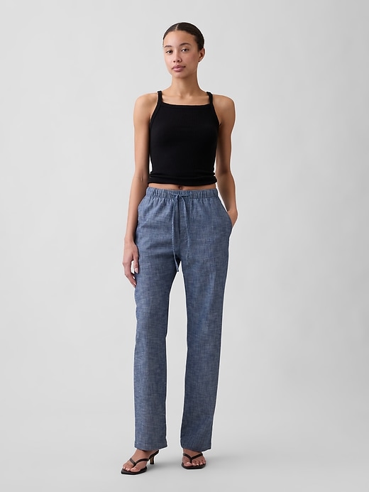 Image number 1 showing, Mid Rise Easy Twill Pants
