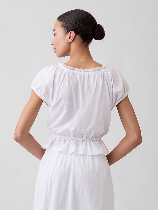 Image number 2 showing, Cap-Sleeve Pintuck Top