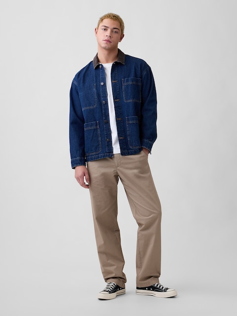 Relaxed Pull-On Khakis