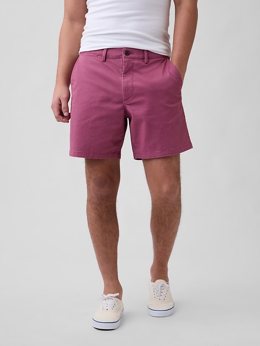 Image number 3 showing, 7" Essential Khaki Shorts