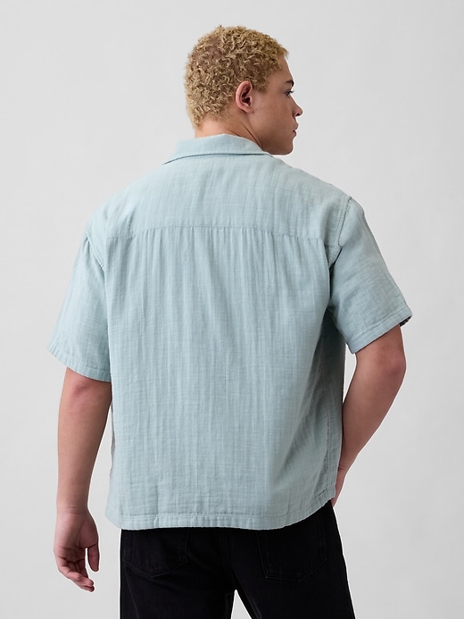 Image number 2 showing, Boxy Gauze Vacay Shirt