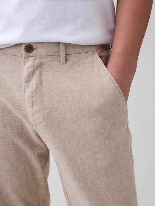 Image number 5 showing, Straight Linen-Blend Pants