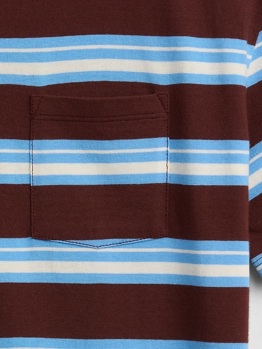 Image number 3 showing, Kids Everyday Soft Stripe Pocket T-Shirt