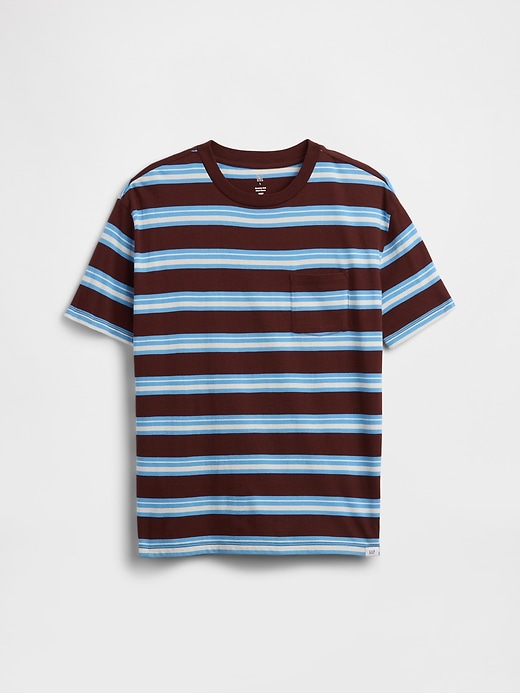 Image number 1 showing, Kids Everyday Soft Stripe Pocket T-Shirt