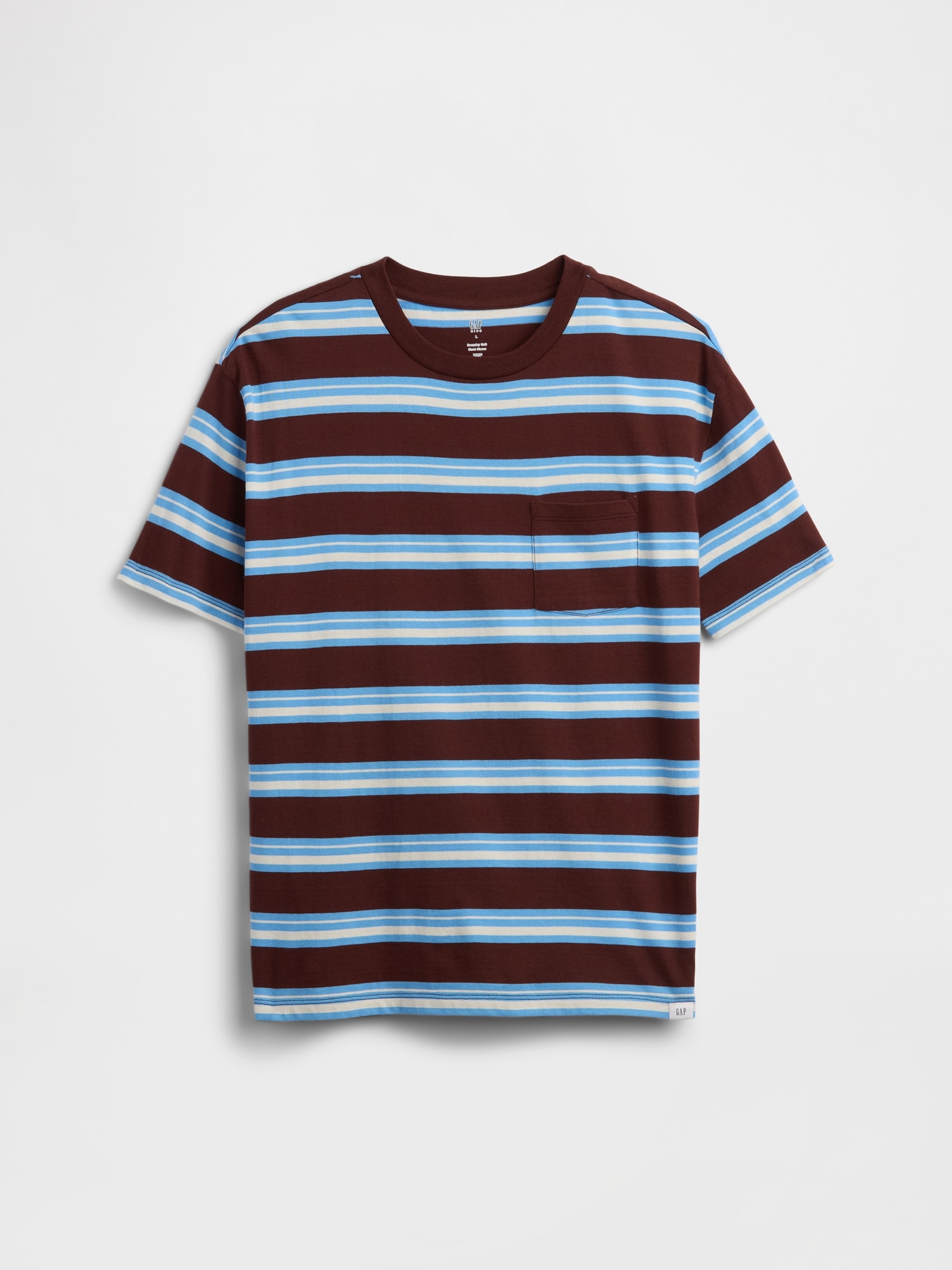 Kids Everyday Soft Stripe Pocket T-Shirt