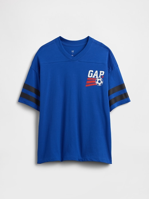 Image number 1 showing, Kids Oversized Soccer T-Shirt