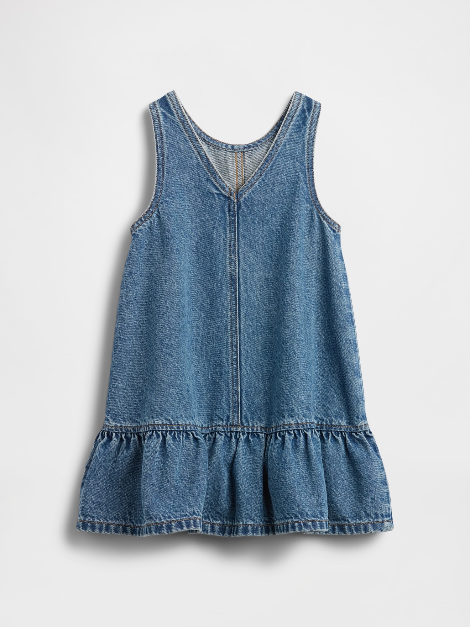 babyGap Ruffle Denim Jumper