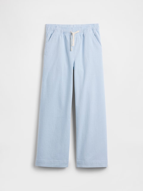 Kids Stripe Pull-On Wide-Leg Pants