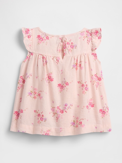 Image number 2 showing, babyGap Linen-Blend Ruffle Top