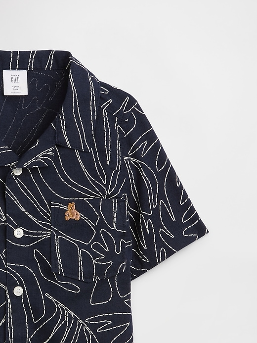 Image number 3 showing, babyGap Brannan Bear Linen-Blend Vacay Shirt