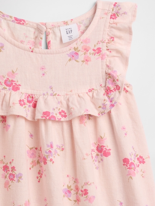 Image number 3 showing, babyGap Linen-Blend Ruffle Top