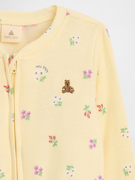 Image number 3 showing, Baby Print Two-Way Zip One-Piece