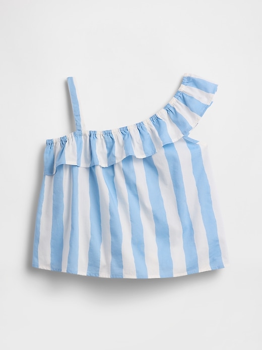 Image number 1 showing, Kids One-Shoulder Ruffle Top