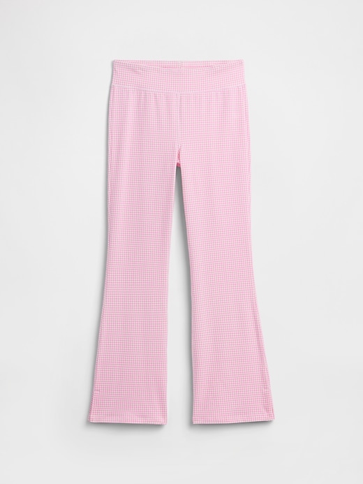 Image number 1 showing, Kids Pull-On Stretch Jersey Flare Leggings