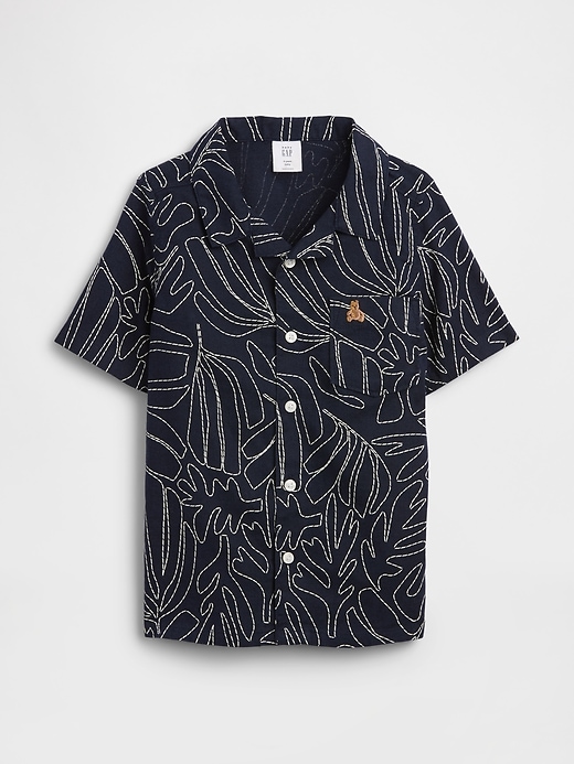 Image number 1 showing, babyGap Brannan Bear Linen-Blend Vacay Shirt